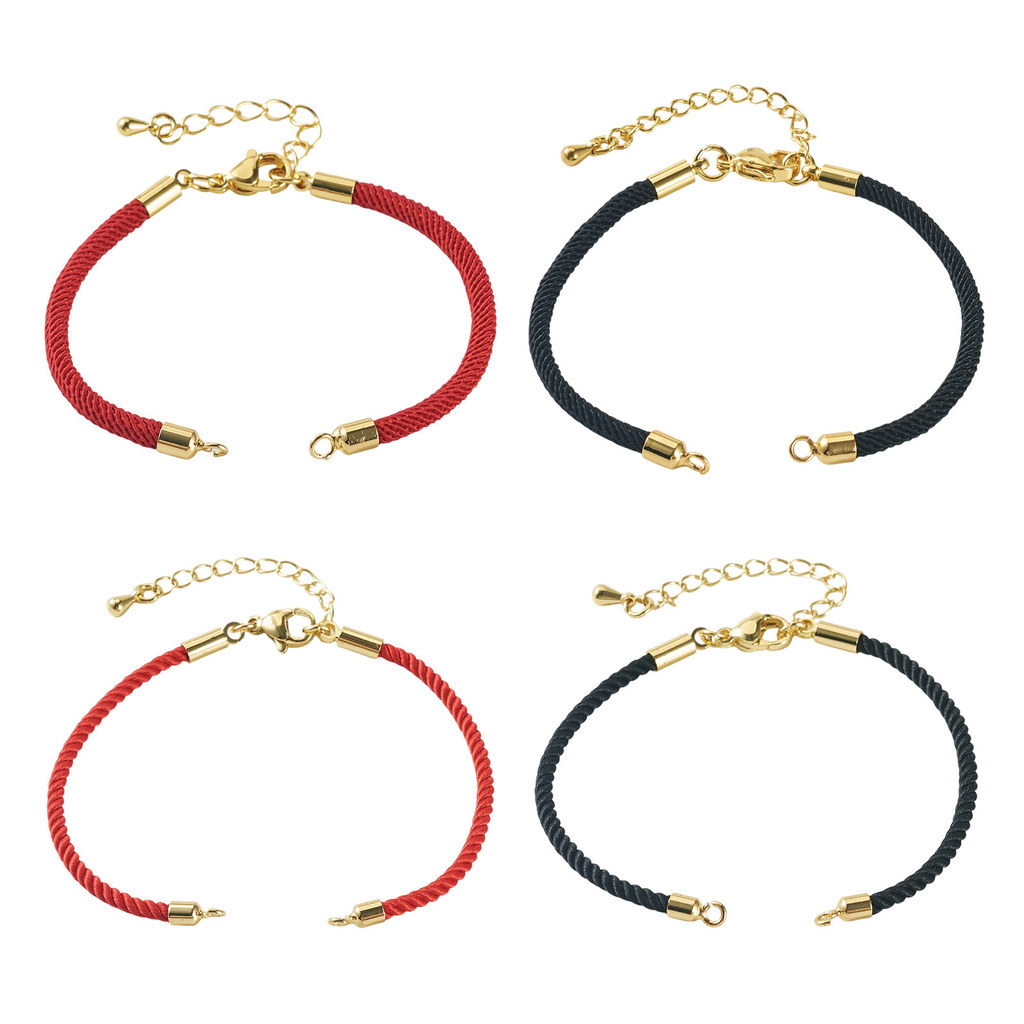 Jewelry Making For Couples - 4Pcs Adjustable Nylon Milan Cord Bracelet
