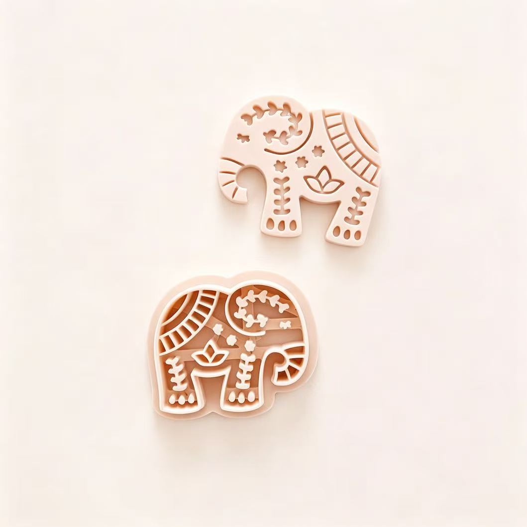 Jewelry Making In La - Elephant-shaped polymer clay cutter, suitable for