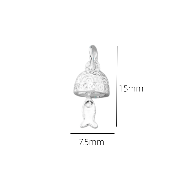 925 Sterling Silver Bell Charm - Jewelry Making In La ulasan dan harga