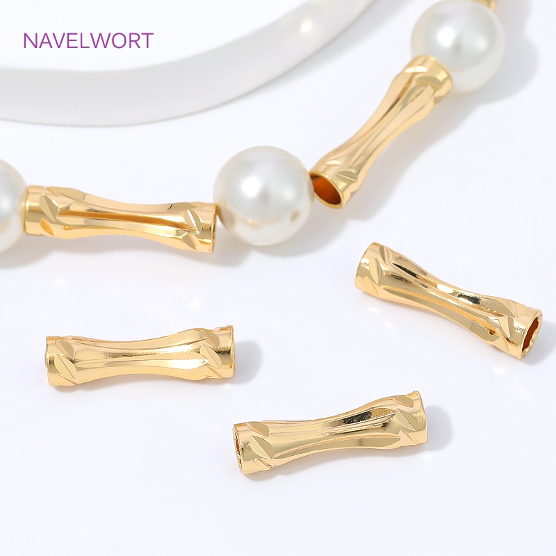 18K Gold Plated Faceted Tube B - Jewelry Making Youtube ulasan dan harga