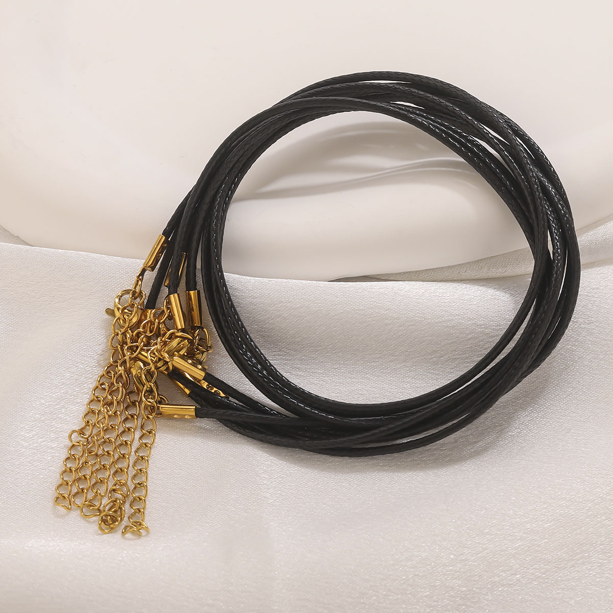 5pcs Leather Cord Necklace Wit - Jewelry Making Wax ulasan dan harga
