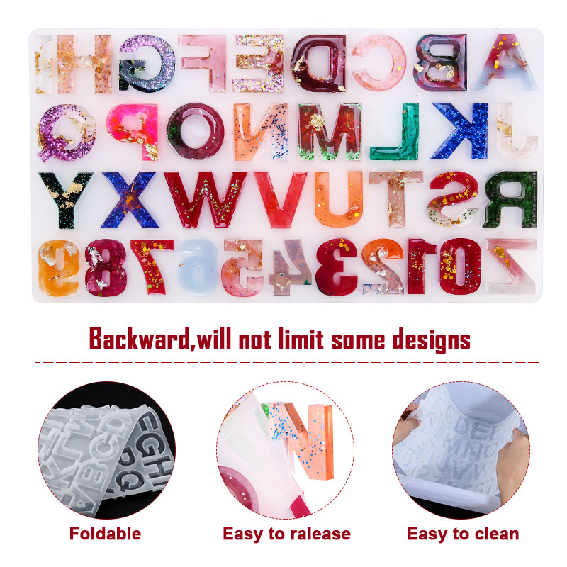 Alphabet Epoxy Resin Mold Kit  - Jewelry Making Online ulasan dan harga