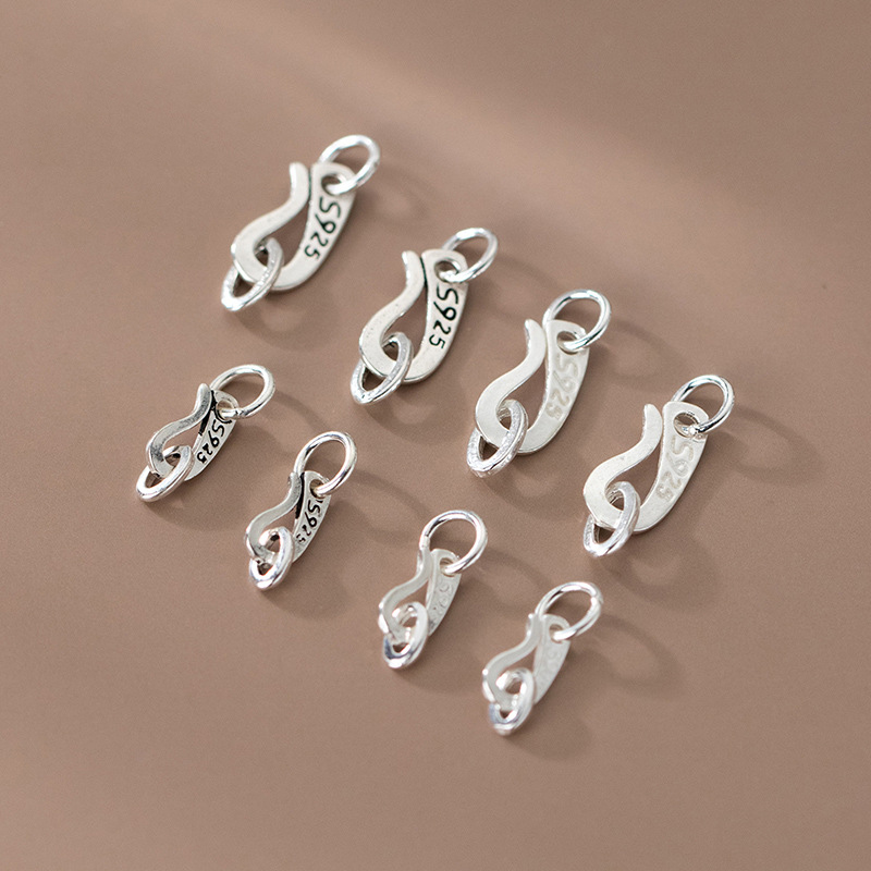 S925 Sterling Silver S Shape C - Jewelry Making In La ulasan dan harga