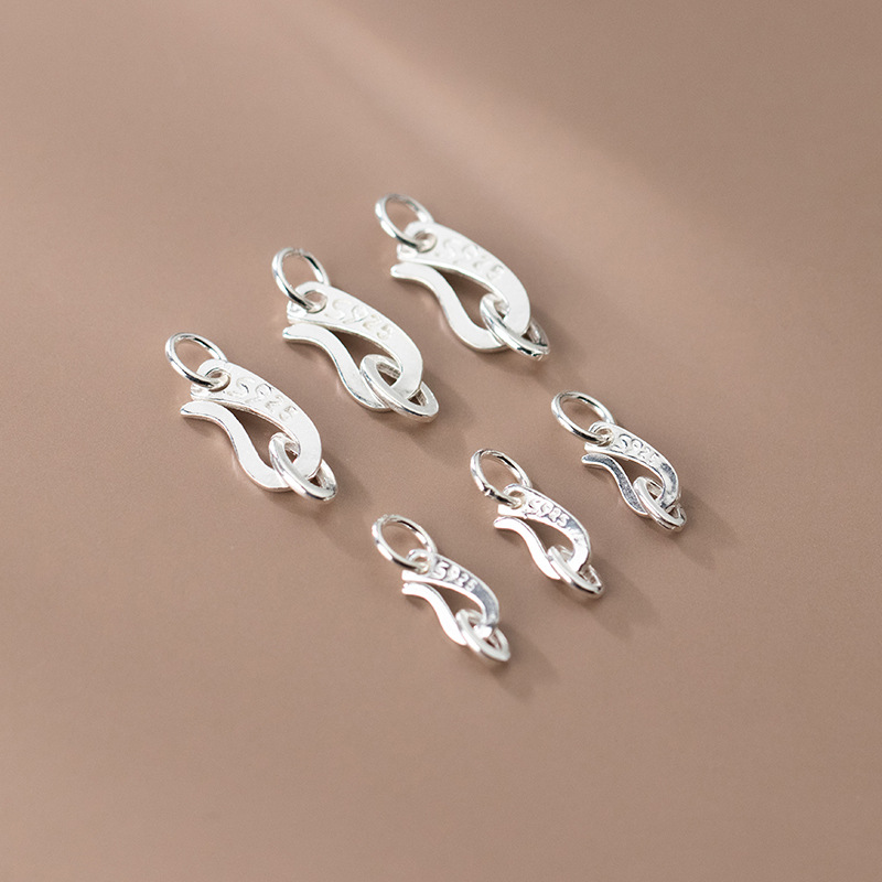 S925 Sterling Silver S Shape C - Jewelry Making In La ulasan dan harga