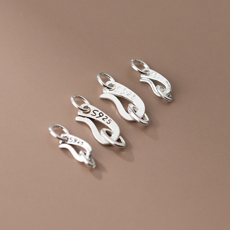 S925 Sterling Silver S Shape C - Jewelry Making In La ulasan dan harga