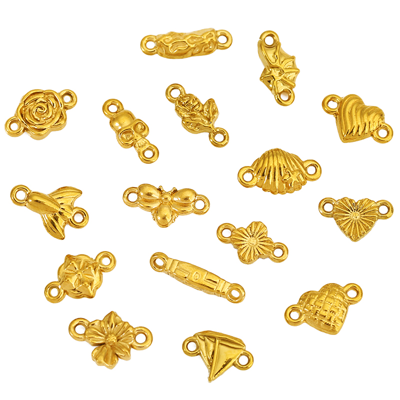 20pcs Stainless Steel Love Hea - Jewelry Making Beginners ulasan dan harga