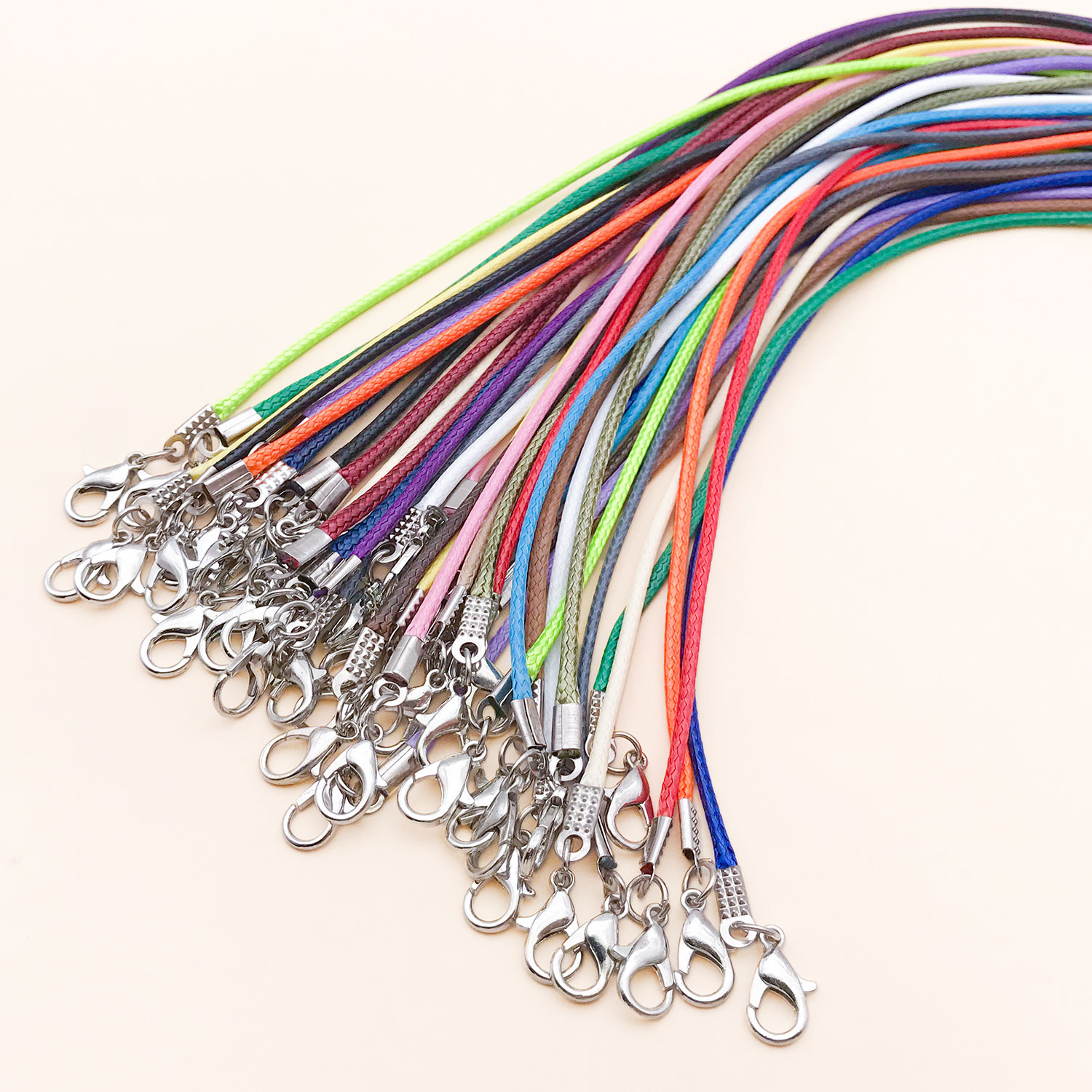 10pcs 45+5mm 1.5mm New Leather - Jewelry Making Wax ulasan dan harga