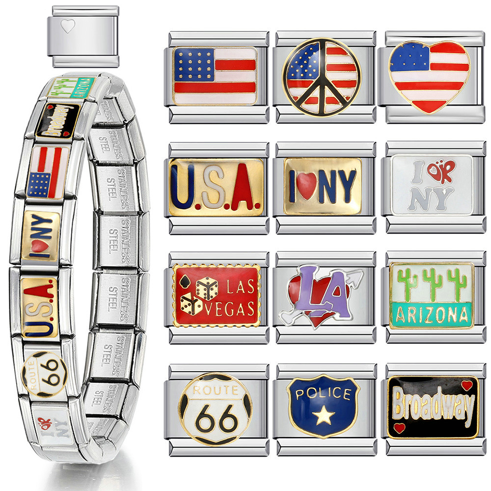 1pc Y2K Italian Charm Bracelet - Jewelry Making In La ulasan dan harga