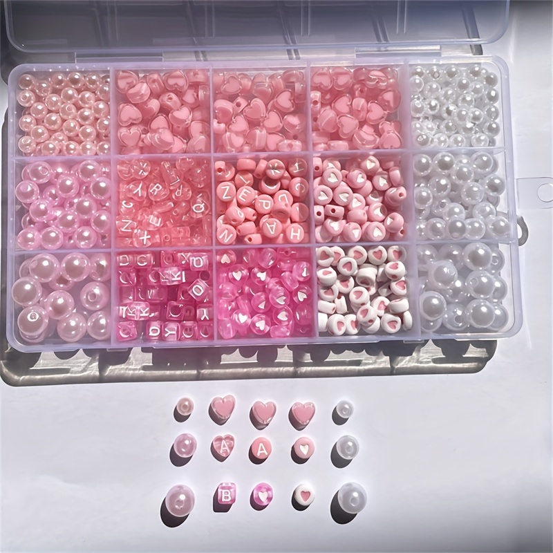 10-Piece Pink Alphabet Box, Ac - Jewelry Making Online ulasan dan harga
