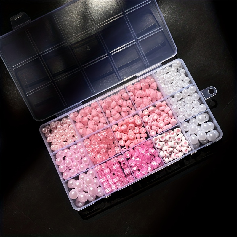 10-Piece Pink Alphabet Box, Ac - Jewelry Making Online ulasan dan harga