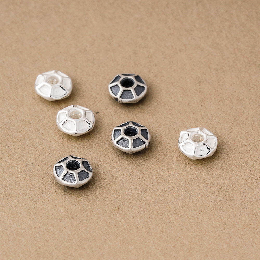 925 Silver Beads Hexagon Groov - Jewelry Making In La ulasan dan harga