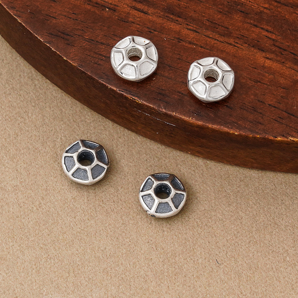 925 Silver Beads Hexagon Groov - Jewelry Making In La ulasan dan harga