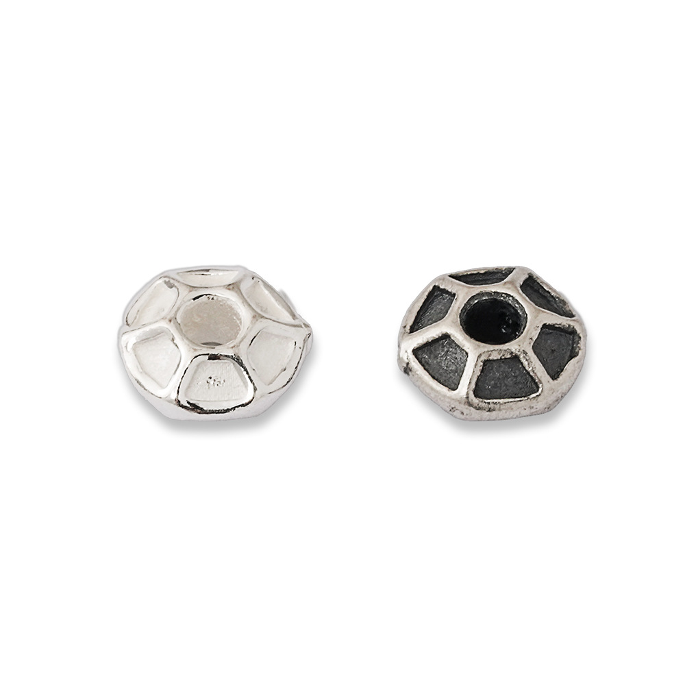 925 Silver Beads Hexagon Groov - Jewelry Making In La ulasan dan harga
