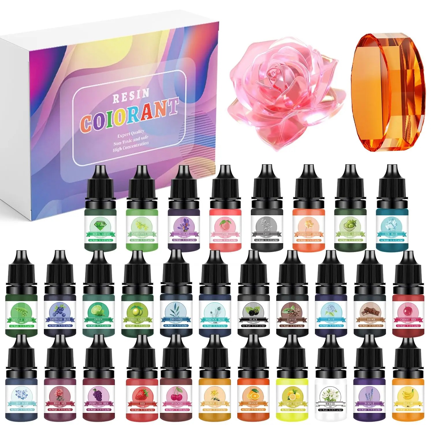 30Colors 5ml Epoxy Resin Pigme - Jewelry Making Online ulasan dan harga