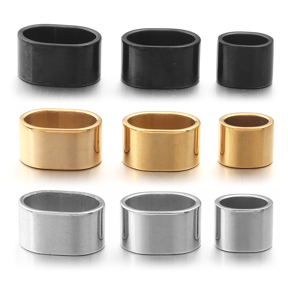 6pcs Flat Stainless Steel Tube - Jewelry Making Youtube ulasan dan harga