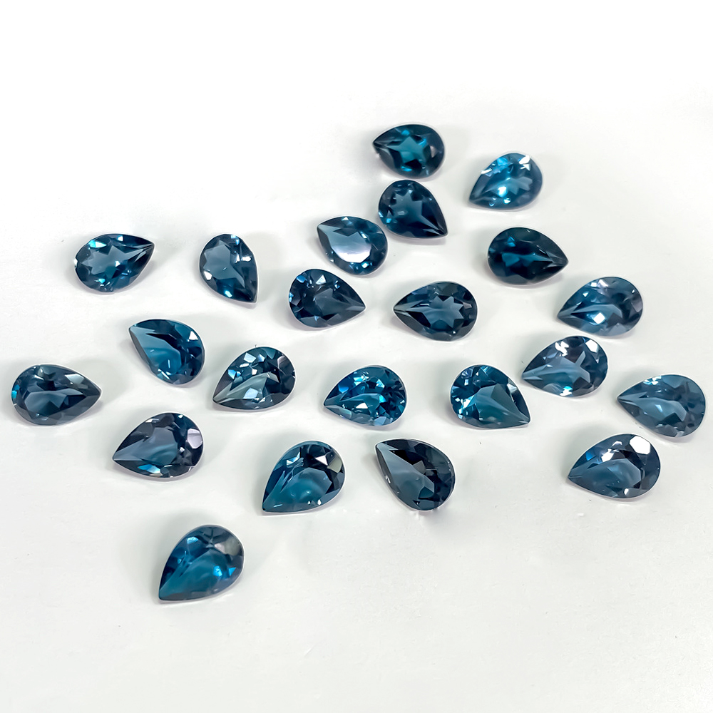 20pcs Real Natural Stone Pear  - Jewelry Making London ulasan dan harga