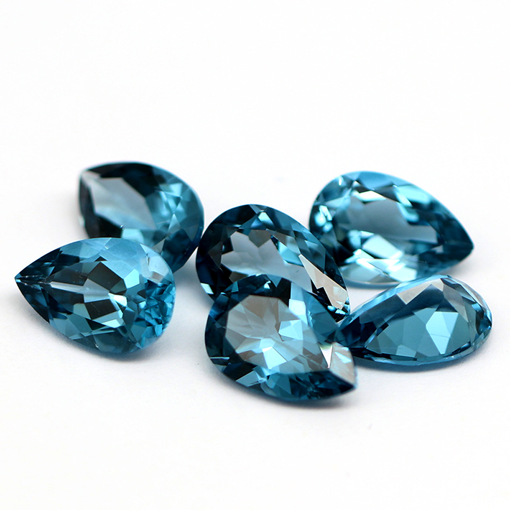 20pcs Real Natural Stone Pear  - Jewelry Making London ulasan dan harga