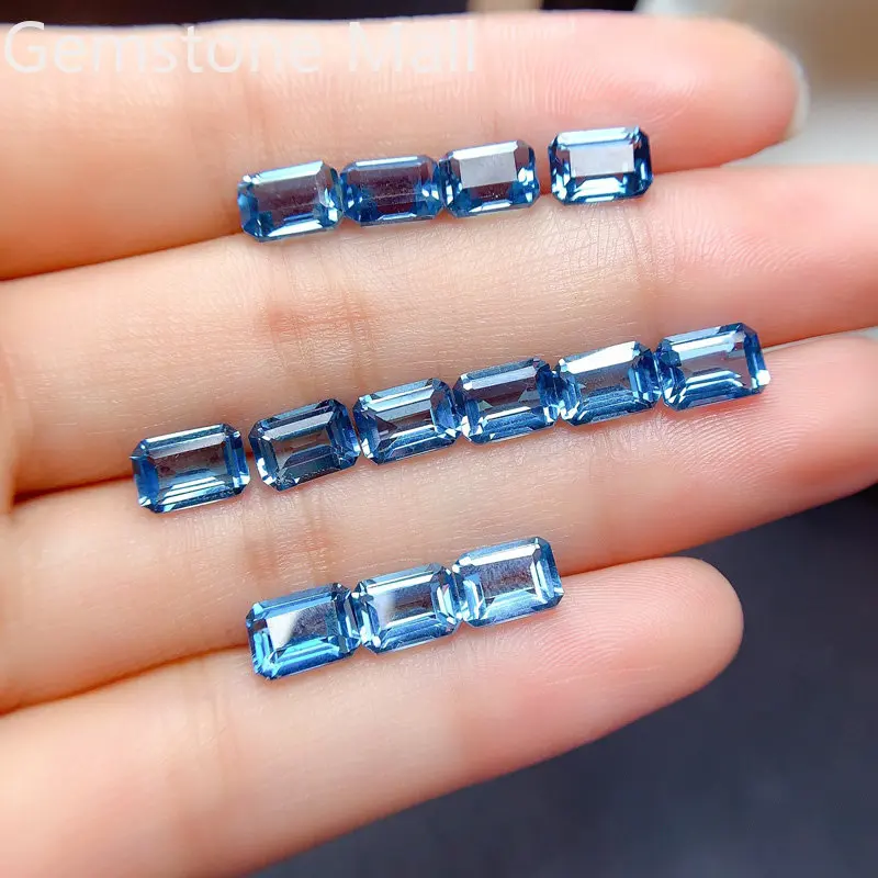 Emerald Cut Natural Topaz 4mm* - Jewelry Making London ulasan dan harga