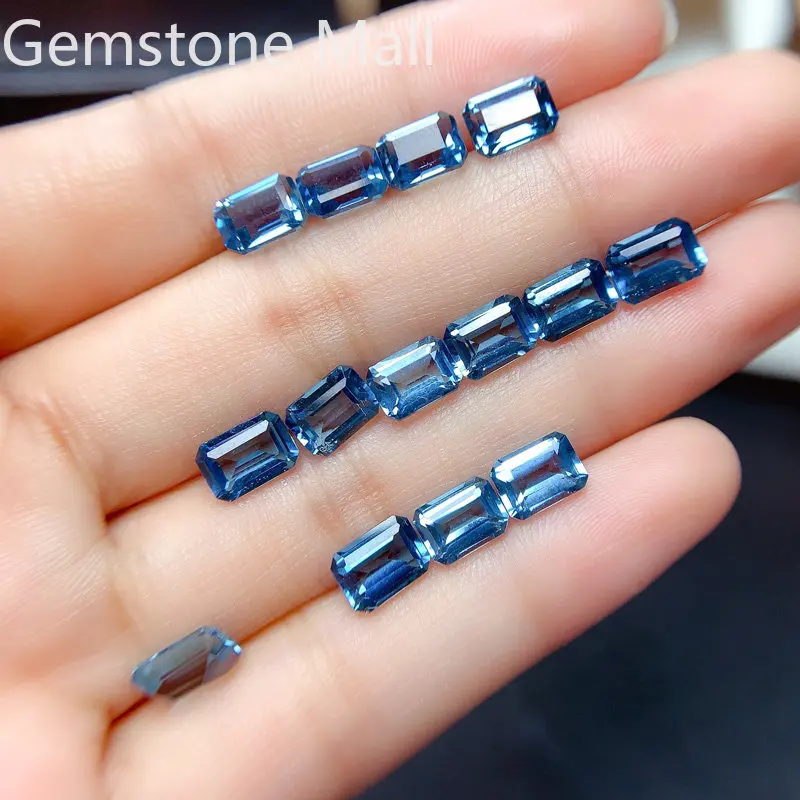 Emerald Cut Natural Topaz 4mm* - Jewelry Making London ulasan dan harga