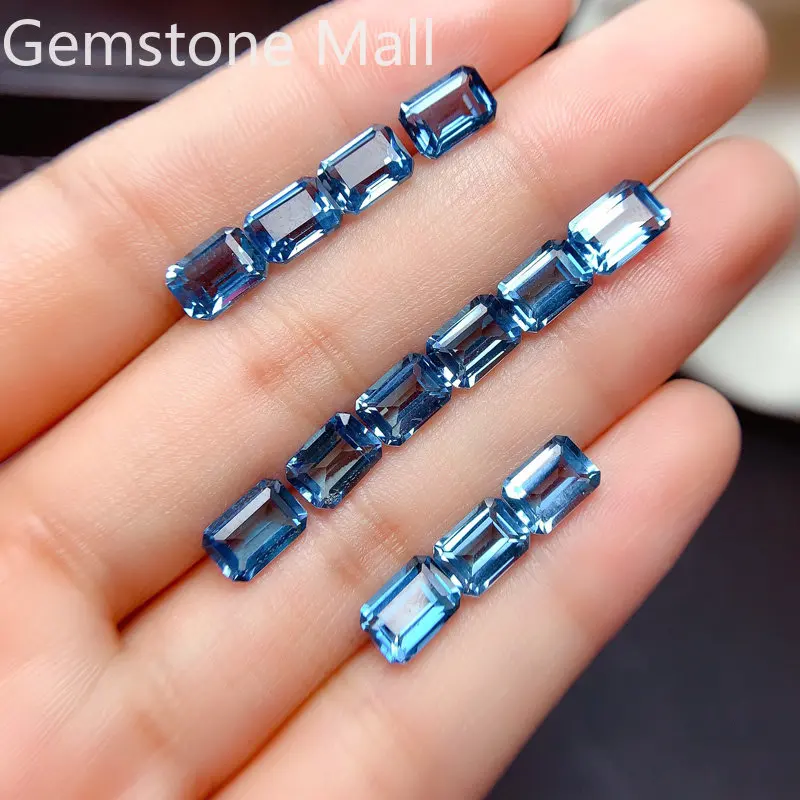 Emerald Cut Natural Topaz 4mm* - Jewelry Making London ulasan dan harga