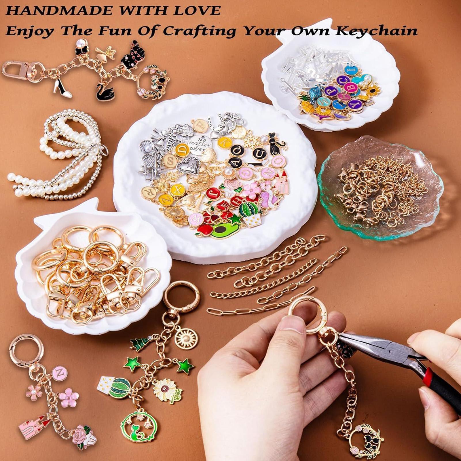 325 Pieces Bag Charm Keychain  - Jewelry Making Party For Adults ulasan dan harga