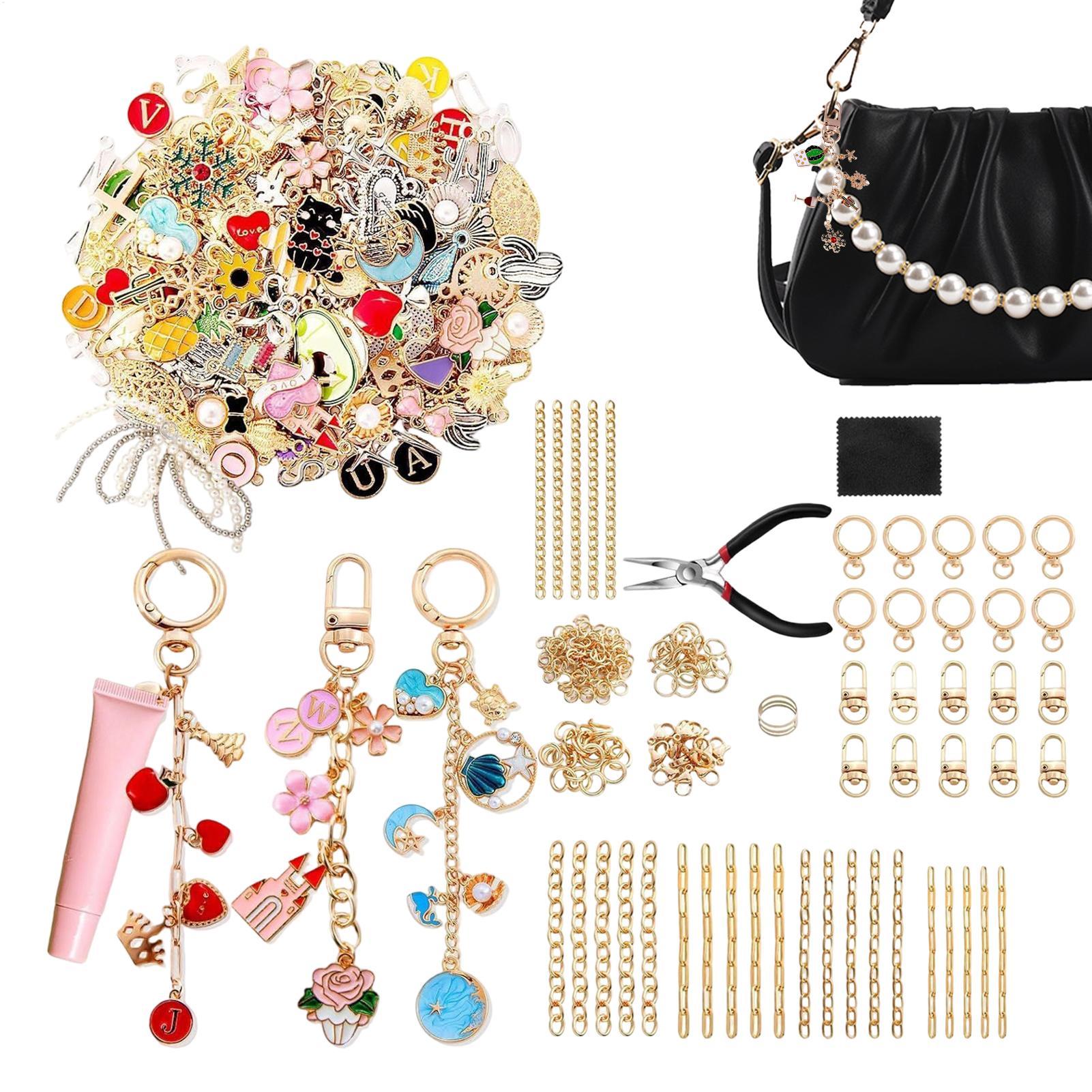 325 Pieces Bag Charm Keychain  - Jewelry Making Party For Adults ulasan dan harga