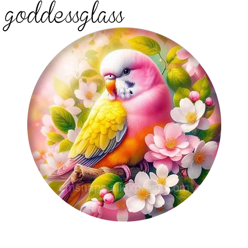 Parrot Couple on Flower Tree L - Jewelry Making For Couples ulasan dan harga