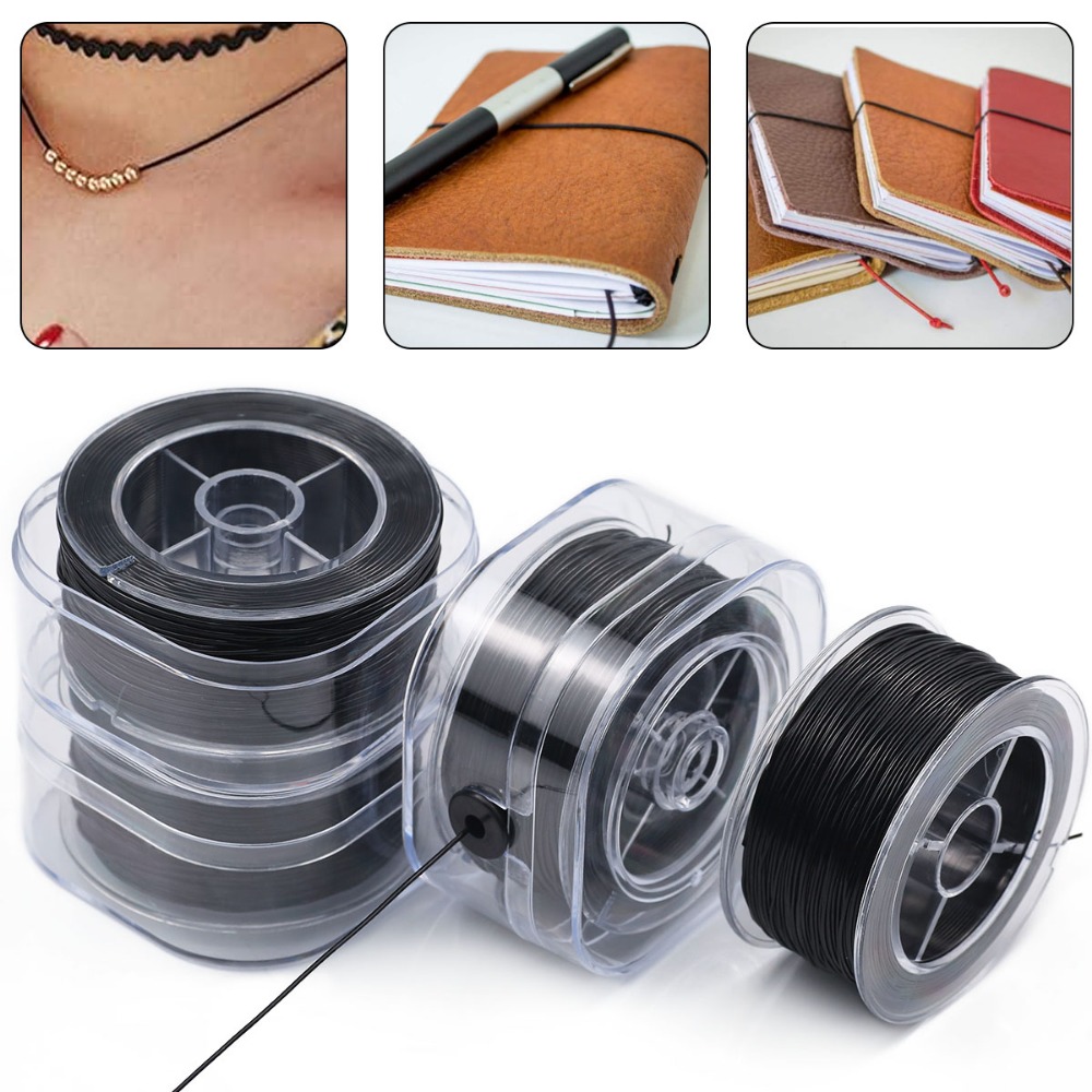 0.5-1mm Black Elastic Crystal  - Jewelry Making Beginners ulasan dan harga