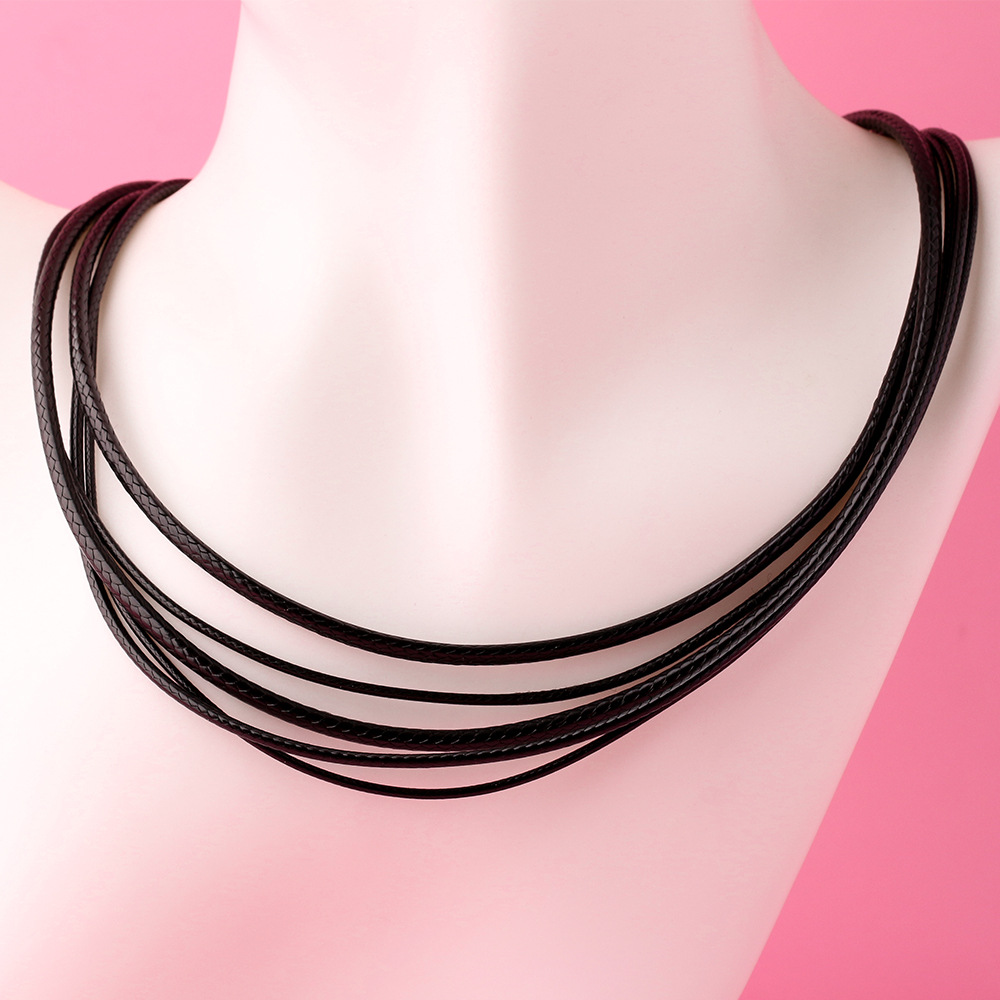 925 Silver Black Braided Leath - Jewelry Making In La ulasan dan harga