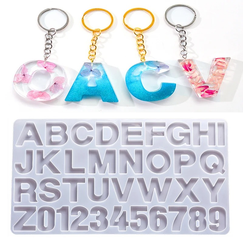 Alphabet Epoxy Resin Silicone  - Resin Mold Jewelry ulasan dan harga
