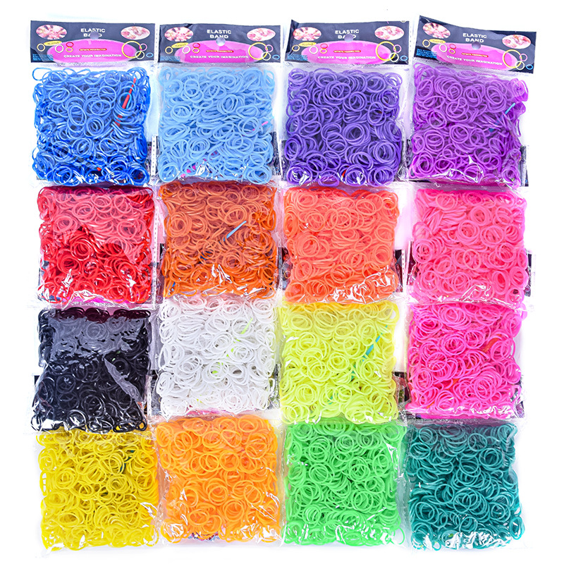 600 pieces Colorful Rubber Ban - Jewelry Making Online ulasan dan harga