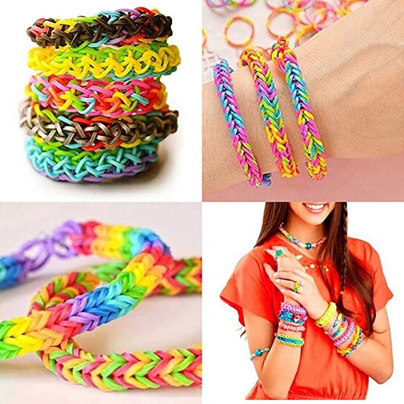 600 pieces Colorful Rubber Ban - Jewelry Making Online ulasan dan harga