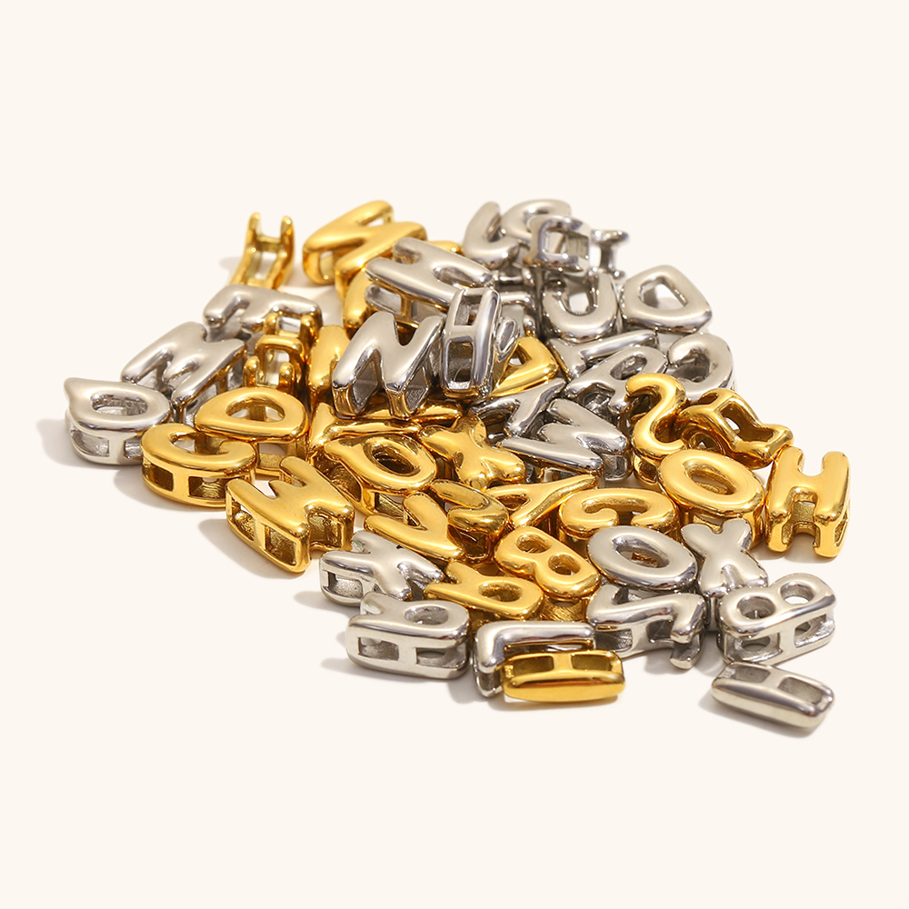La.Muses 26 Letter Hollow Bead - Jewelry Making In La ulasan dan harga