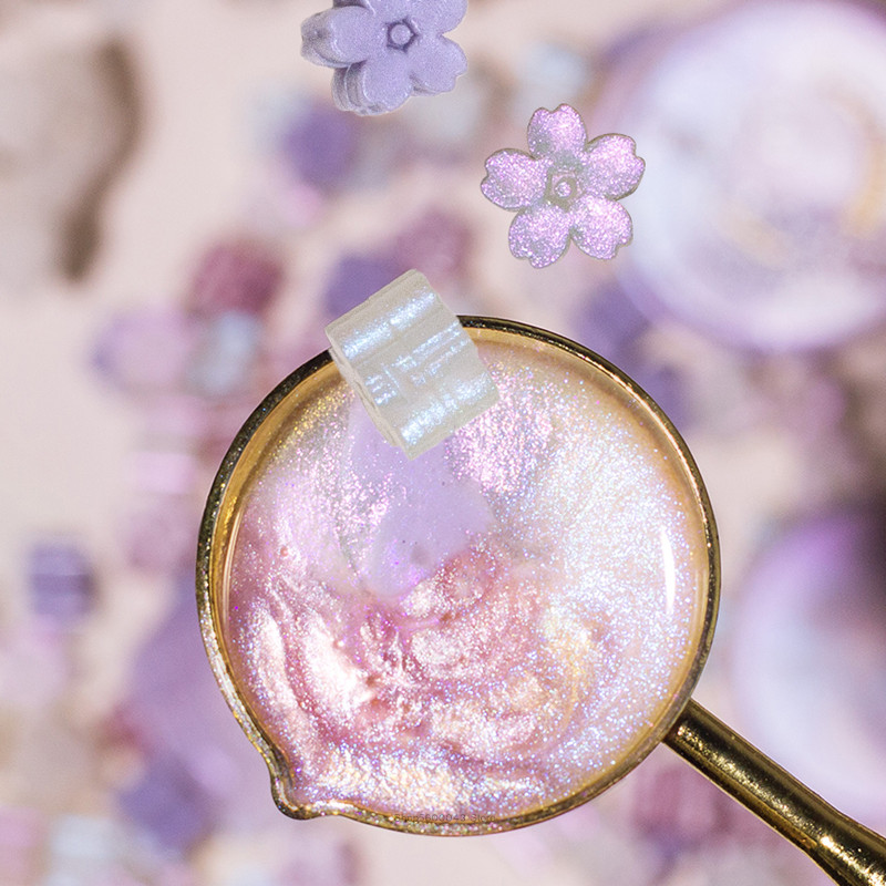 Mixed Color Glitter Sakura Wax - Jewelry Making Wax ulasan dan harga