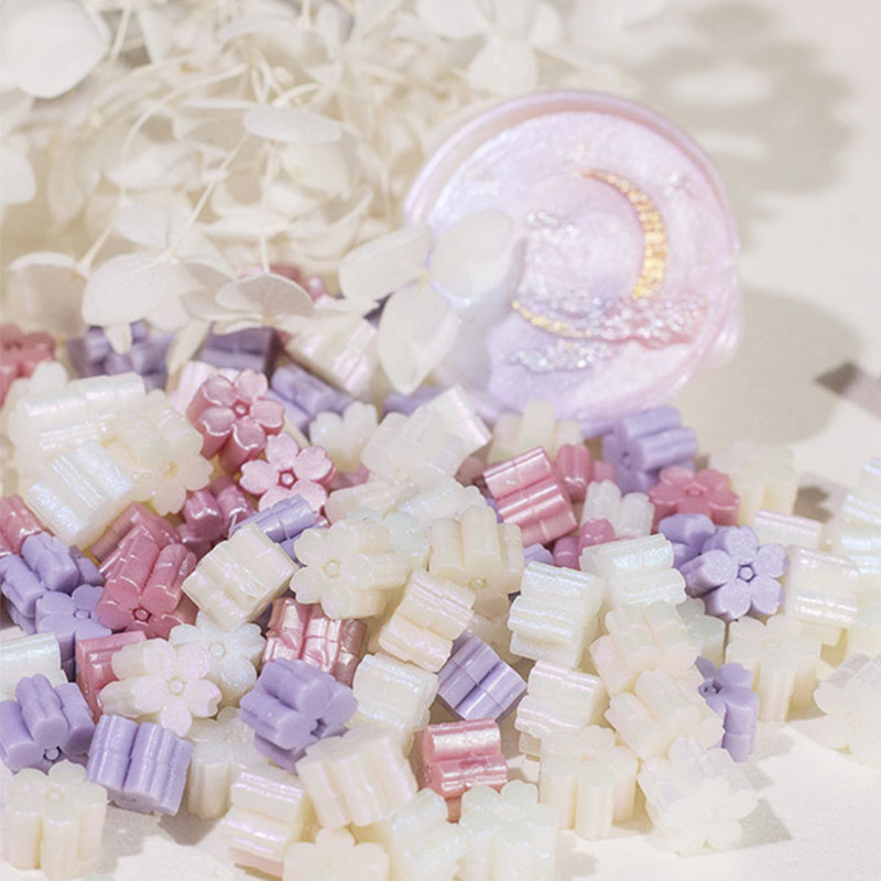 Mixed Color Glitter Sakura Wax - Jewelry Making Wax ulasan dan harga