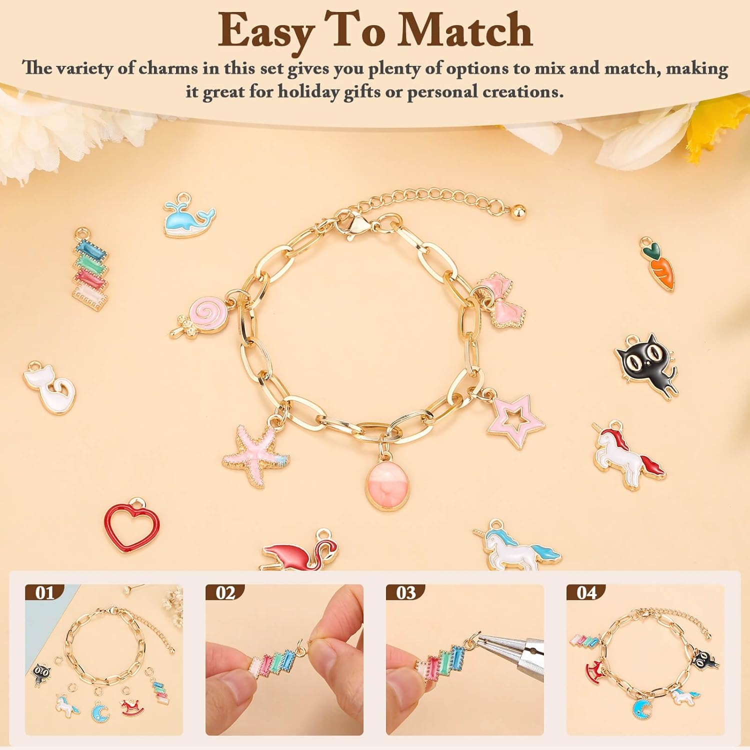 417Pcs Charm Bracelet Making K - Jewelry Making Party For Adults ulasan dan harga