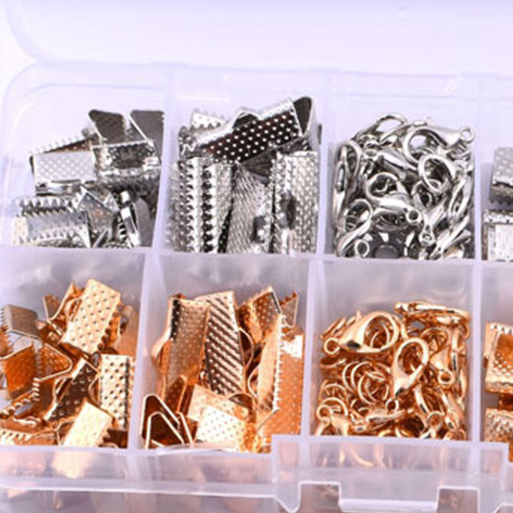 371pcs Golden Necklace Buckle  - Jewelry Making Tool Kit ulasan dan harga