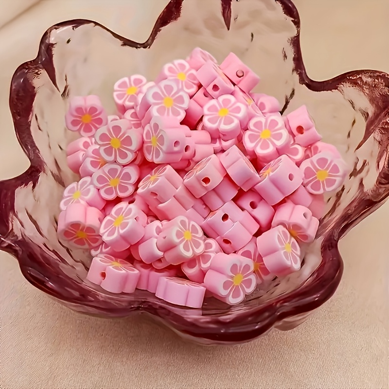 80pcs 10mm pink plum blossom s - Jewelry Making For Couples ulasan dan harga