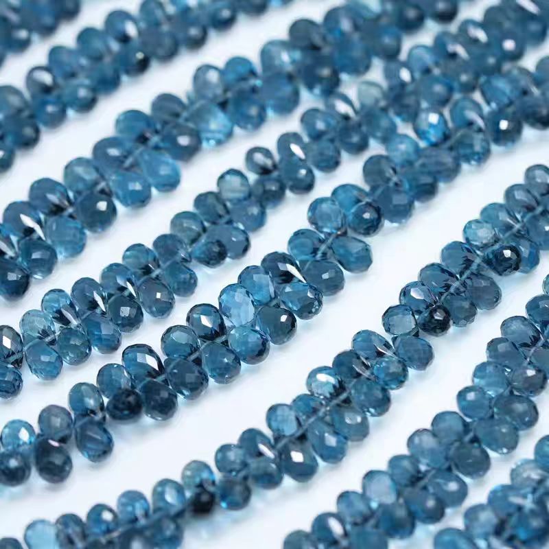 6A London blue Topaz drop face - Jewelry Making London ulasan dan harga