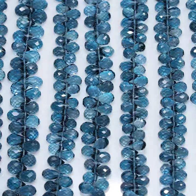 6A London blue Topaz drop face - Jewelry Making London ulasan dan harga