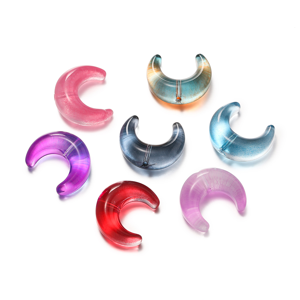 10pcslot Trendy Moon Shape Lam - Jewelry Making Beginners ulasan dan harga