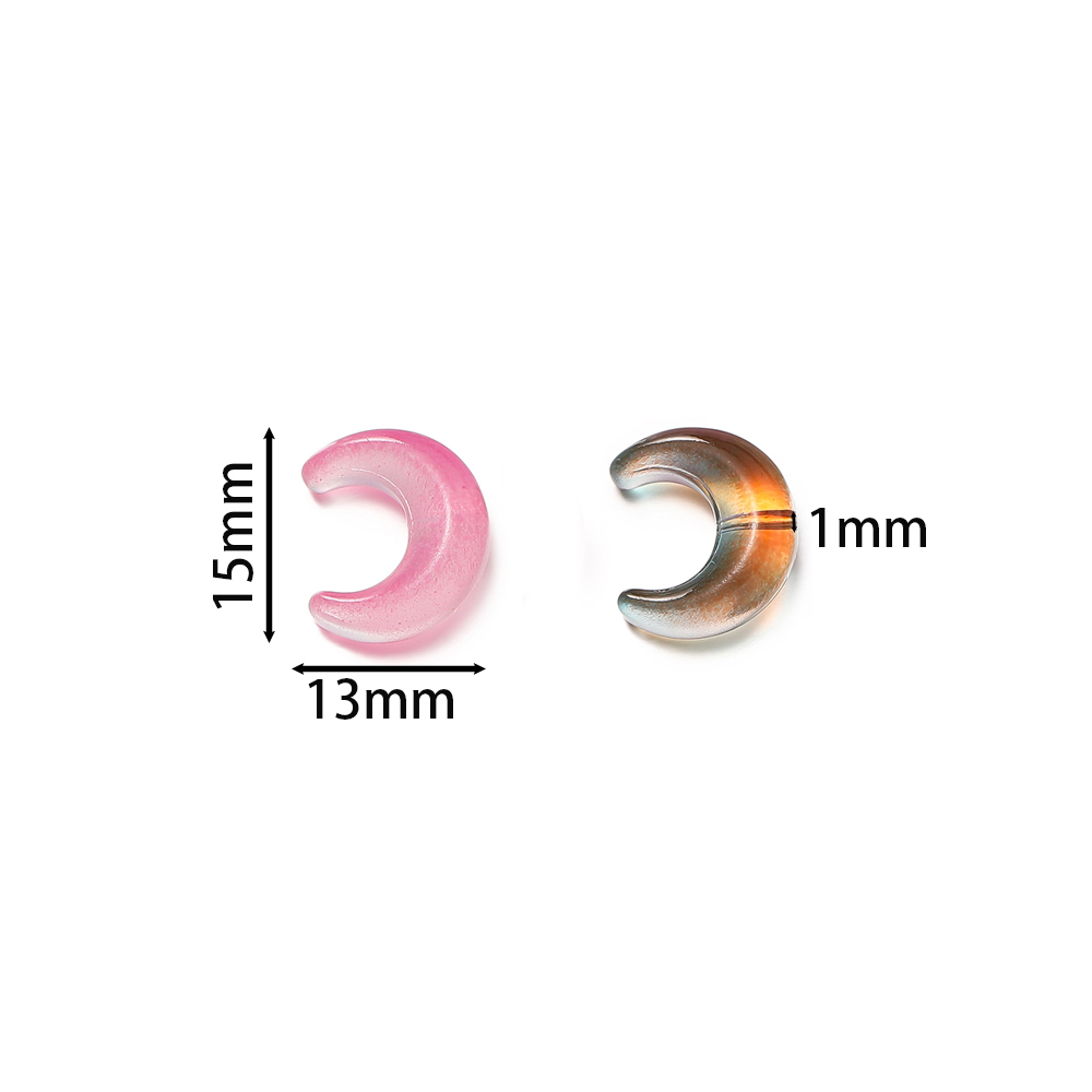 10pcslot Trendy Moon Shape Lam - Jewelry Making Beginners ulasan dan harga