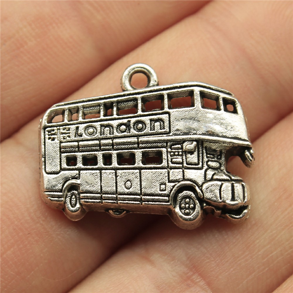 IFOCUS 10pcs/Lot London Bus Ch - Jewelry Making London ulasan dan harga