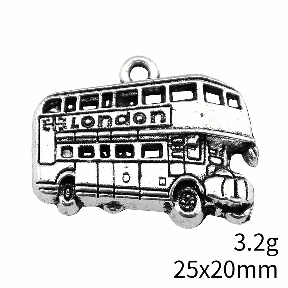 IFOCUS 10pcs/Lot London Bus Ch - Jewelry Making London ulasan dan harga