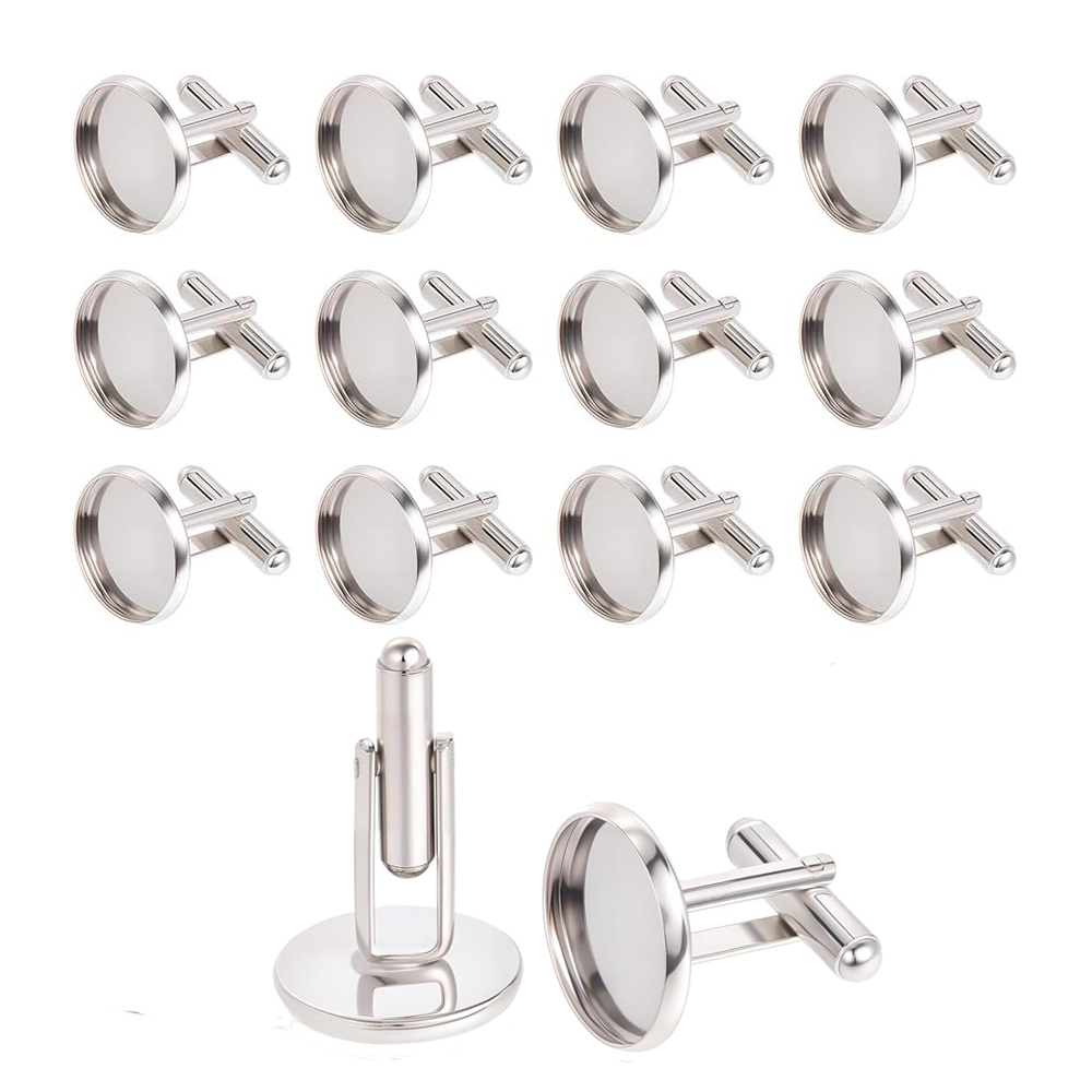 20Pcs Stainless Steel Round Cu - Pendant Blank Bezel ulasan dan harga