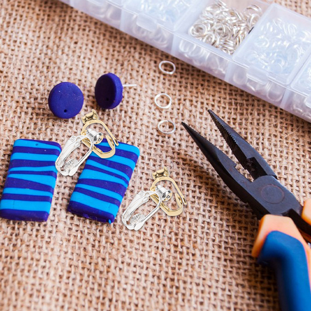 40Pcs Earring Clip Converter K - Jewelry Making Tool Kit ulasan dan harga