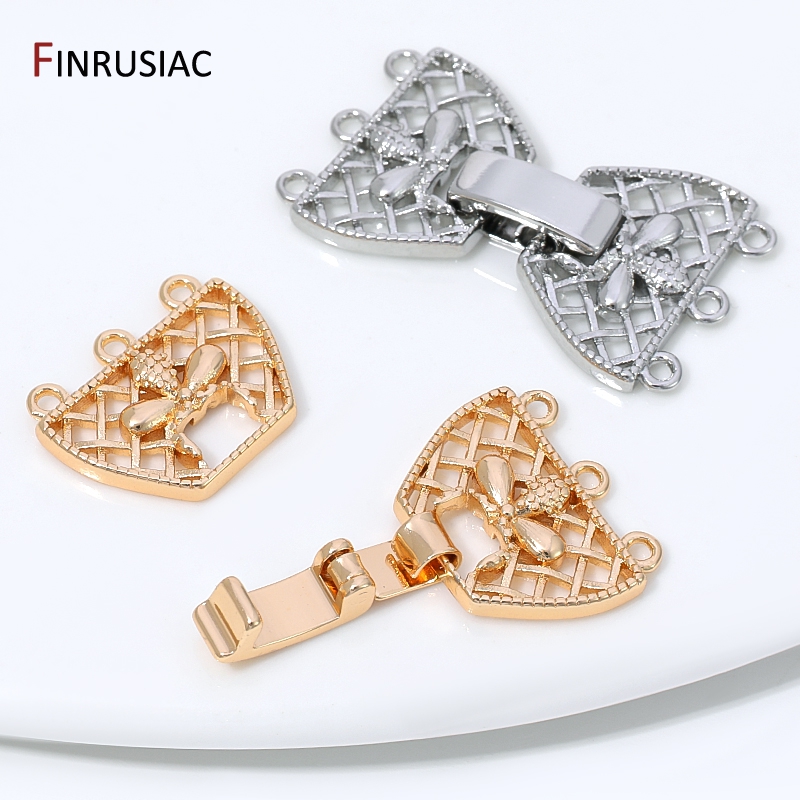 14K Gold Plated Brass 3-Row Pe - Jewelry Making School ulasan dan harga