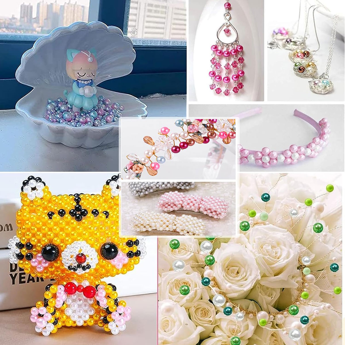 2400PCS 48 Compartments Pearl  - Jewelry Making Online ulasan dan harga
