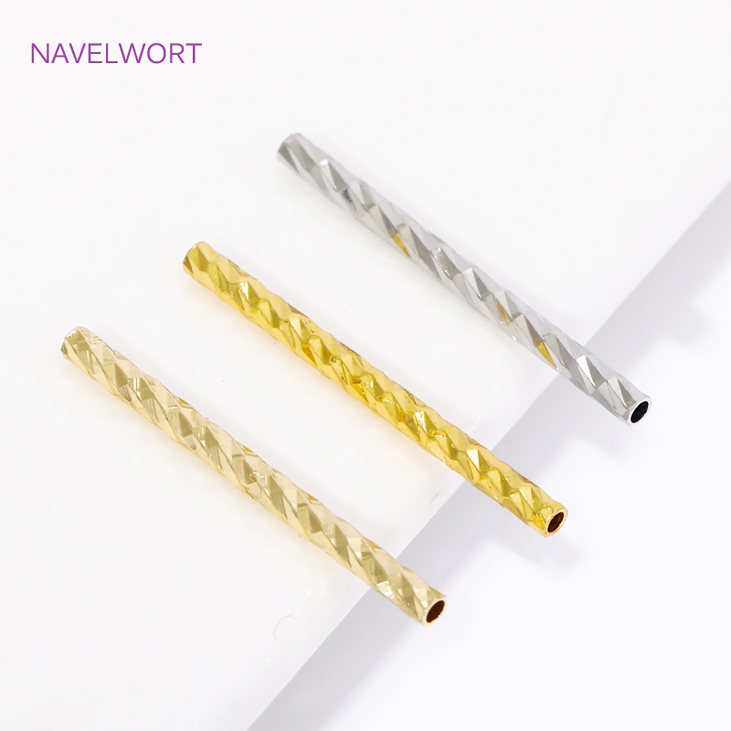 10/15/20mm Stripe Tube Spacer  - Jewelry Making Youtube ulasan dan harga