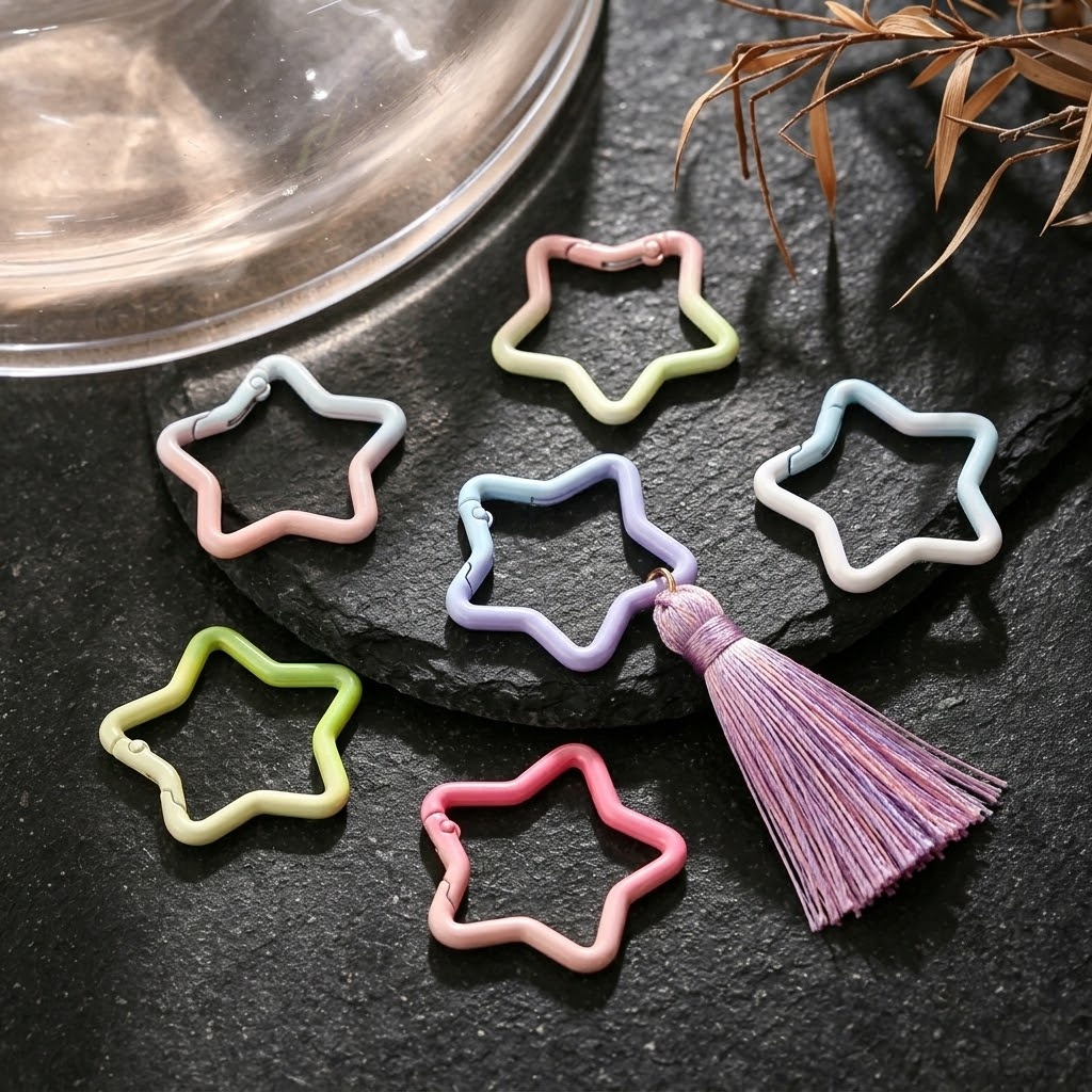 5PCS Gradient Star Shape Sprin - Jewelry Making School ulasan dan harga